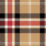 Black Tan and Red Plaid