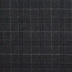 Dark Grey Plaid Tweed