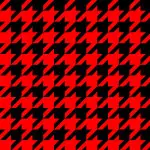 Red and Black Houndstooth