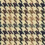 Tan and Black Houndstooth Plain