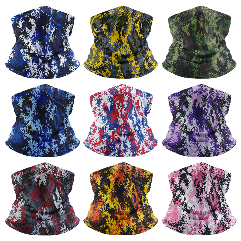 Digital Camo Neck Gaiter Tube Headband