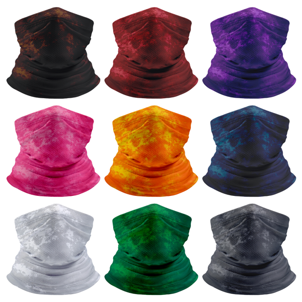 Tie Dye Neck Gaiter, Tube Mask, Tube Headband